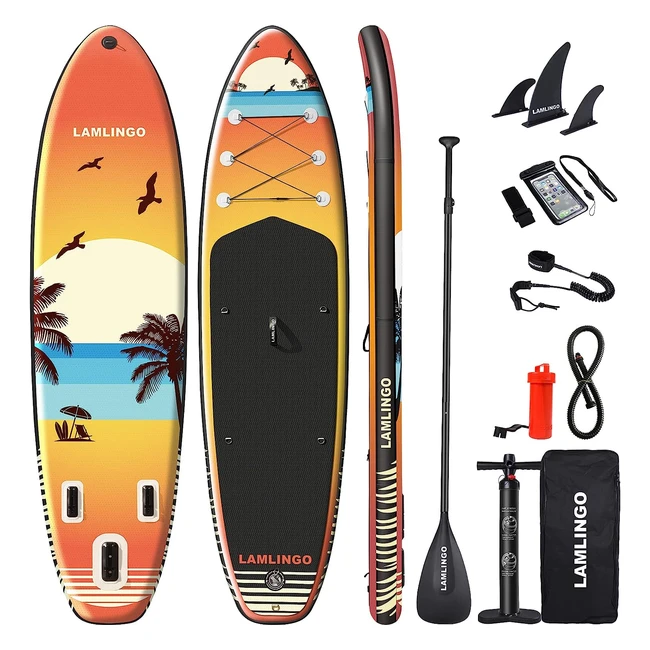 rolimate 325 x 87 x 16 cm SUP Board Paddle Board - Bis 200 kg - Sport, Rudern, Rucksack, Leine