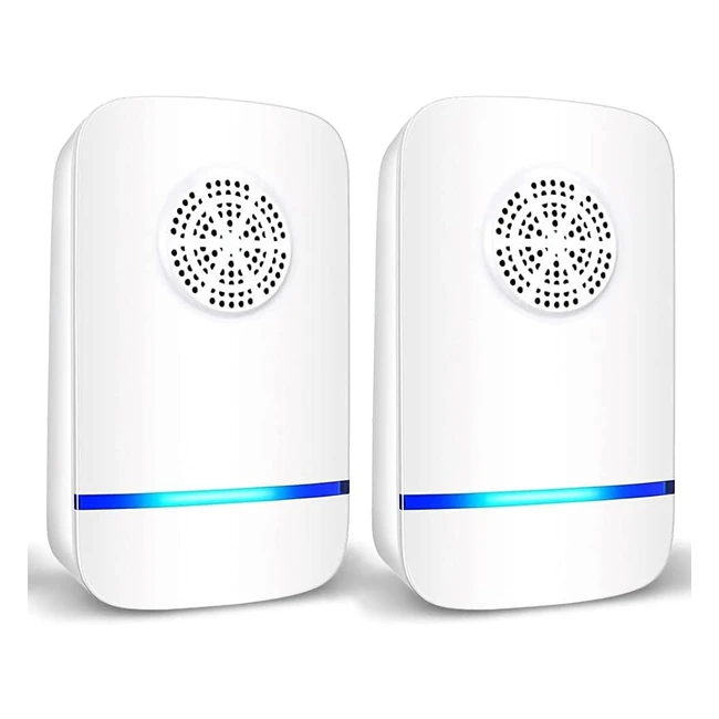 Ultrasonic Pest Repeller 2 Pack - Insect Control Spider Repellent - Plug in Indo