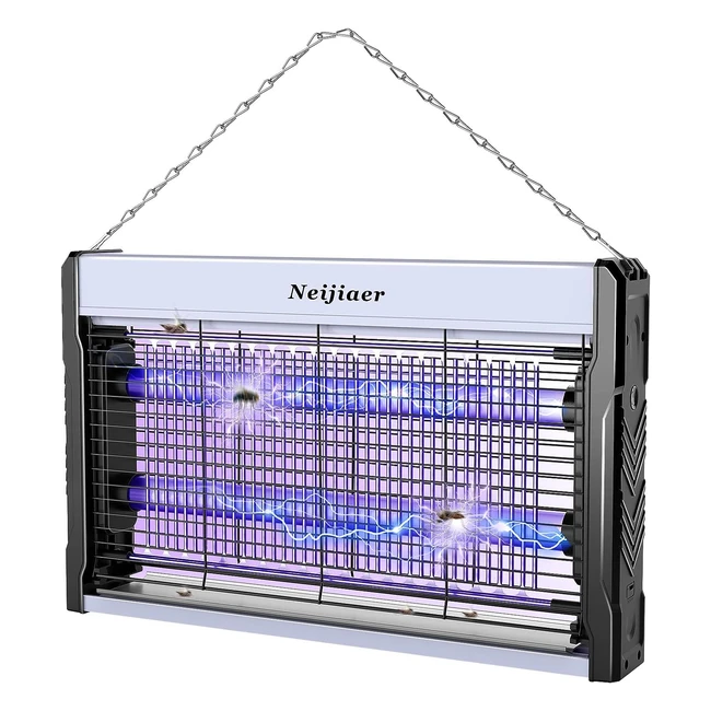 Lampe Anti-Moustique Neijiaer 3200V - Fonction d'accrochage - Convient pour intérieur et extérieur