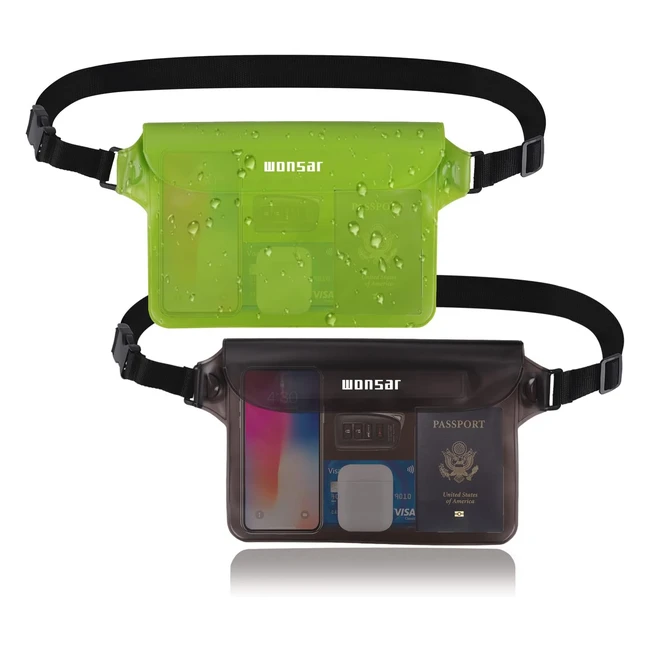 Marsupio Impermeabile Wonsar - Custodia Certificata IPX8 - Protezione da Acqua, Sporco e Fango