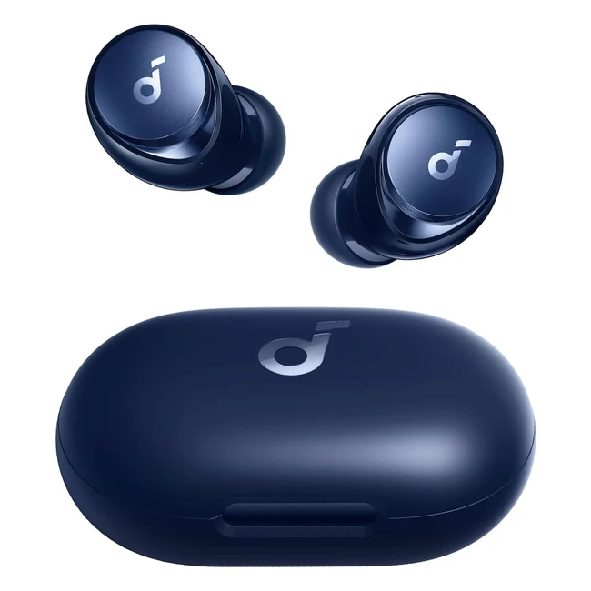 Soundcore Anker Space A40 kabellose Kopfhörer ANC bis zu 98 50h Wiedergabe Hi-Res Sound komfortables Design App-Steuerung Bluetooth-Kopfhörer für Musikgenuss blau