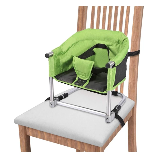 Rehausseur de chaise enfant portable avec ceinture de sécurité - Hauteur réglable - Pour maison et voyage