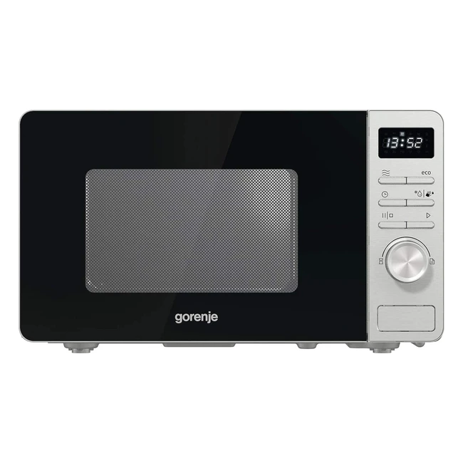 Gorenje MO 20 A3X Mikrowelle, 800 W, 20 L, Edelstahl, Kindersicherung, Aquaclean