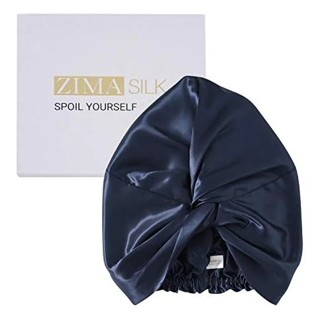 Zimasilk 22 Momme 100 Mulberry Silk Sleep Cap for Women - Hair Care Natural Sil