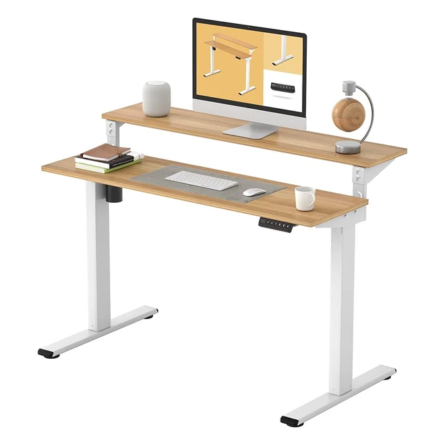 Mesa Ajustable Flexispot para Trabajo Cómodo y Alivio del Dolor - Modelo Y4