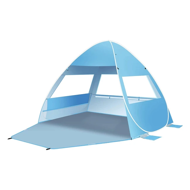 Instant Portable Beach Tent for 13-24 Person | UPF 50 UV Sun Shelter | Ventilation Design