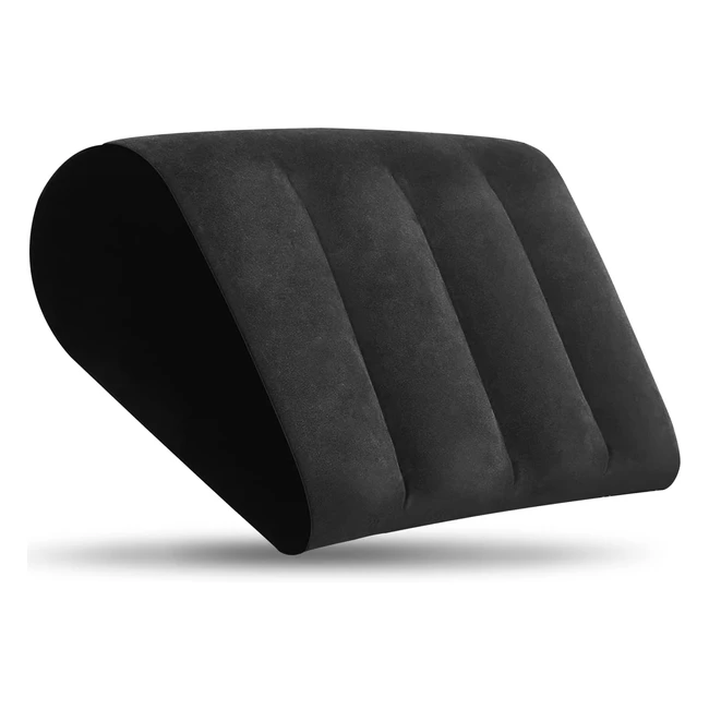 Cuscino gonfiabile minimalista nero per yoga - Riduce la pressione della vita e 