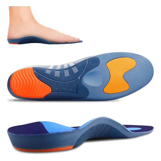 Rooruns Heavy Duty Arch Support Insoles - Relief from Foot Pain - Orthotic Inser