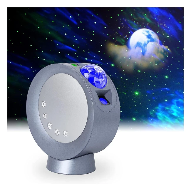 Looeoodoo LED Star Projector Light Galaxy Lighting Moon Nebula Night Lamp