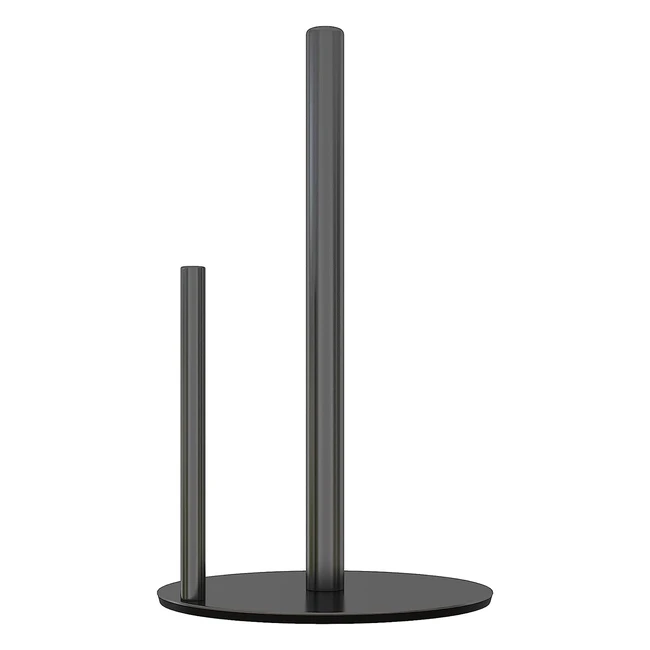 Porta Asciugamani di Carta Nero in Acciaio Inossidabile - Alta Qualità - Organizza e Dispensa Rotolo da Cucina