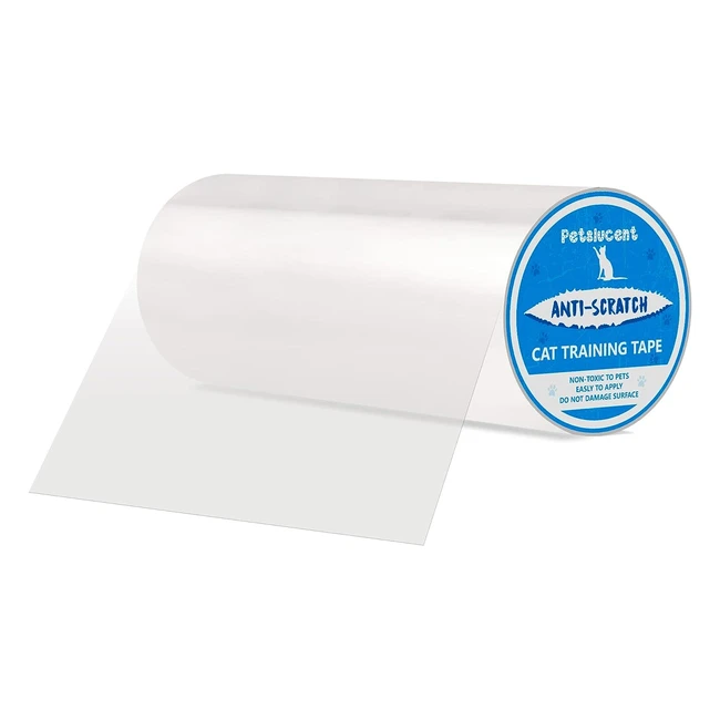 Petslucent Protezione Graffi Gatto 20cm x 500cm - Nastro Addestramento Antigraffio per Gatti - Protezione Mobili e Tappeto
