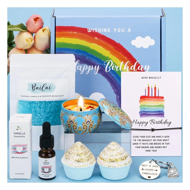 Unique Birthday Pamper Gifts for Women - Happy Birthday Self Care Box