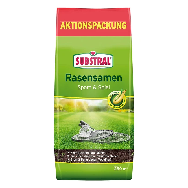 substral Rasensamen Sport und Spiel strapazierfhige Rasensaatmischung 5kg