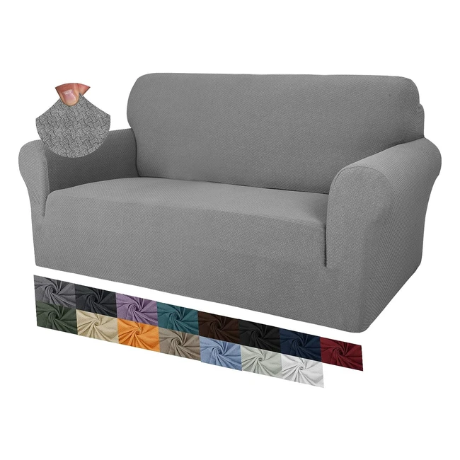 Maxijin Creative Jacquard Couch Covers for 2 Seater - Non Slip Love Seat Sofa Co