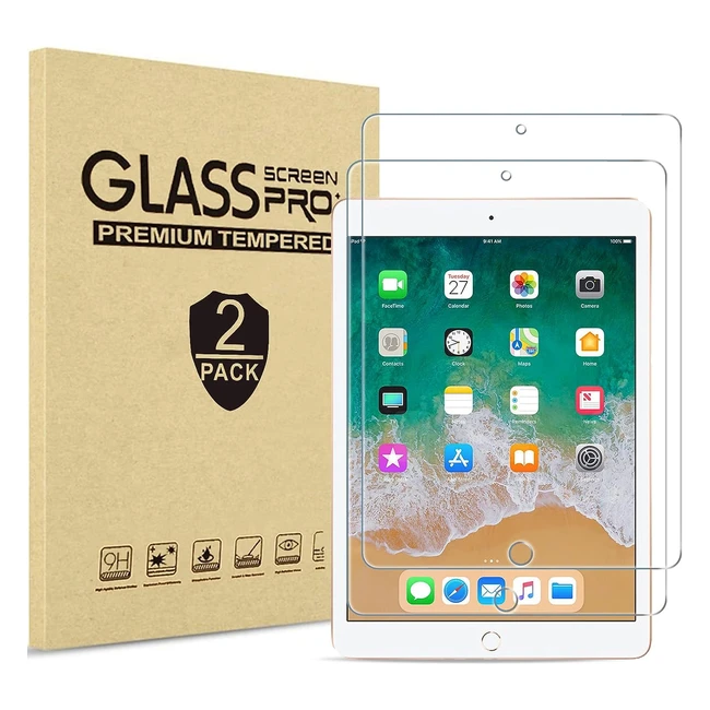 Lot de 2 films de protection dcran en verre tremp pour iPad 97 - ProCase