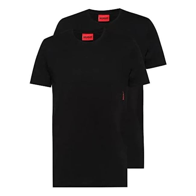 Hugo Men's T-Shirt RN Twin Pack - Black1 XL - 100% Cotton
