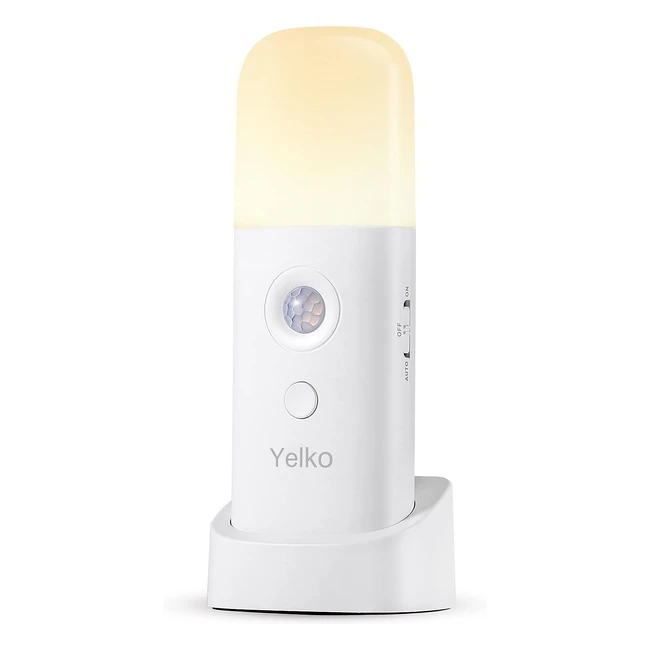 Yelko Motion Sensor Night Light 2000mAh | Rechargeable | 5 Brightness Levels