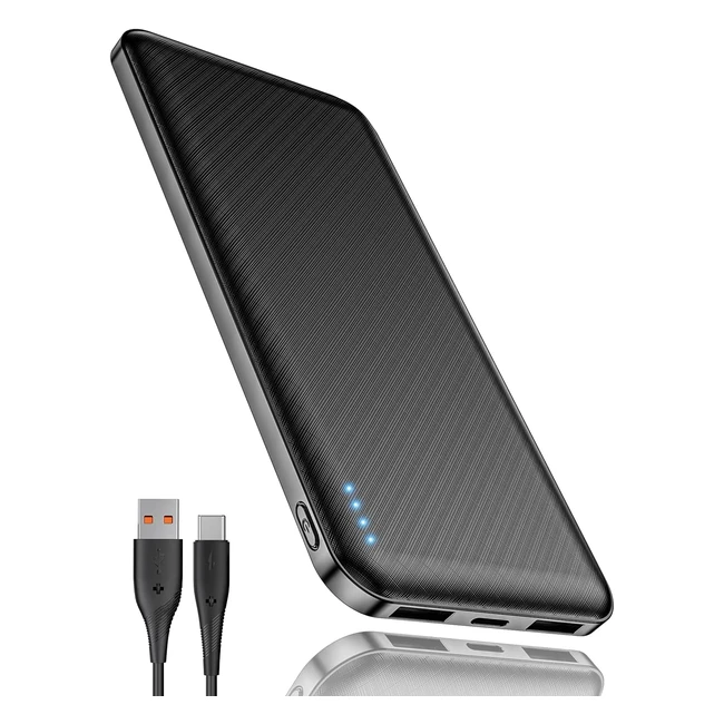 Batterie Externe 225W Power Bank 10000mAh - Charge Rapide PD30 QC40 - Compatible avec iPhone 14 13 12 Samsung Xiaomi Airpods