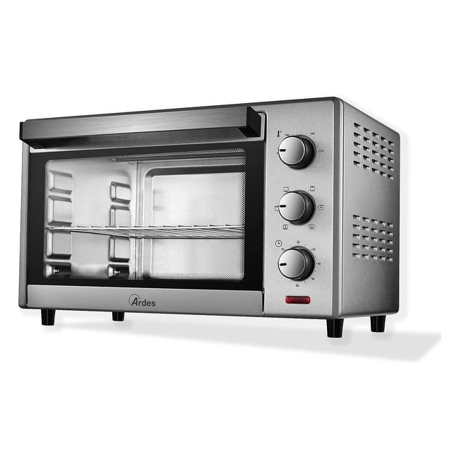 Four électrique ventilé 25L Ardes AR6264PB - 6 fonctions cuisson, minuterie, double vitrage