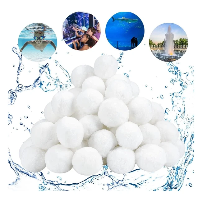 Bolas Filtro Piscina 1300g - Alta Velocidad de Filtración - Ahorro de Tiempo