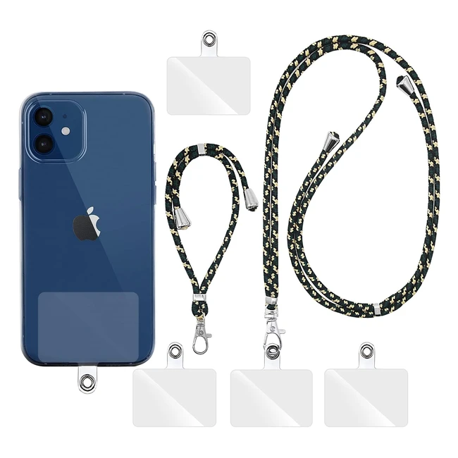 Olliwon Tour de Cou Téléphone et Poignet Universelle - Vert