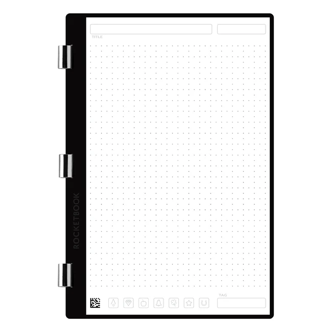 Rocketbook Pro Dot Grid Page Pack - Reusable Notebook Paper - 20 Sheets - Executive Size