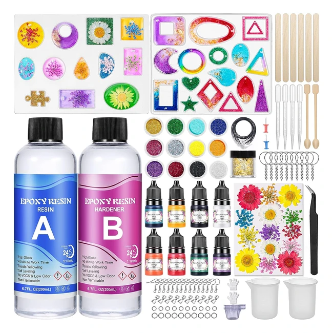 Kit Resina Epossidica Trasparente 400ml - Zopaly - Kit Completo Principianti