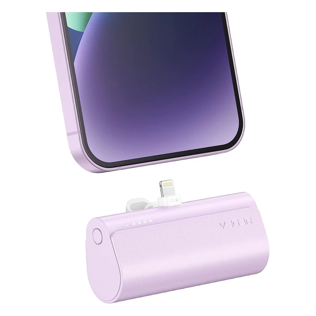 Veger Mini Portable Charger 5000mAh - Fast Charging Power Bank for iPhone - Small and Lightweight