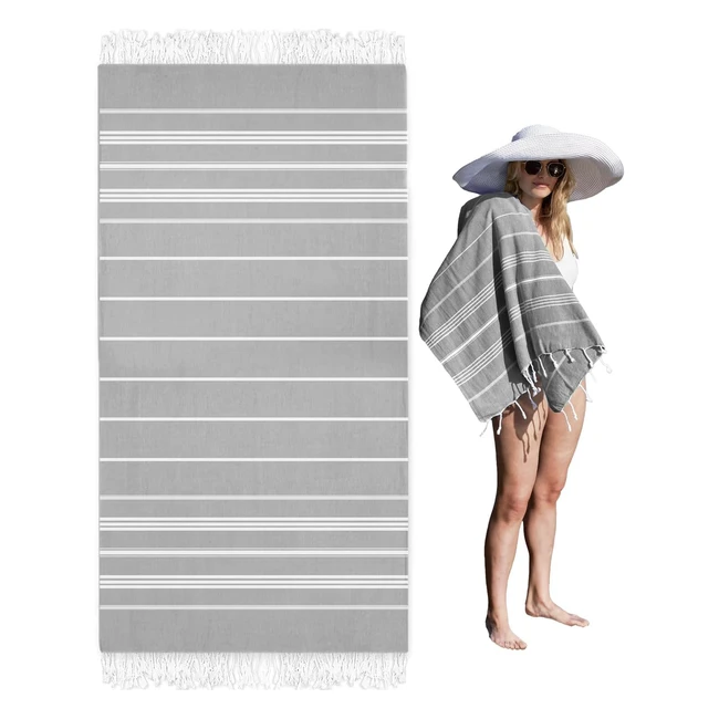 Beach Towel 100180cm Extra Large 100 Cotton Super Absorbs Turkish Towel