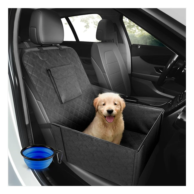 Cesta lavable para perros, asiento de automóvil, sillón delantero, sillón pasajero, cubierta extraíble, perros pequeños y grandes, bolsa incluida