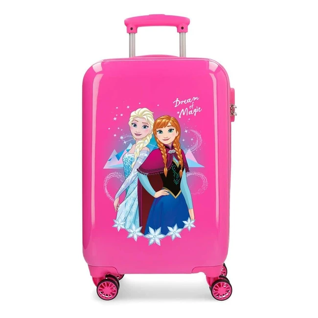 Valise trolley cabine Disney Frozen La Reine des Neiges 37x55x20 cm ABS rigide serrure combinaison 32L 25kg 4 roues