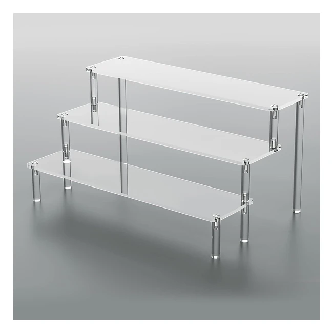 Soporte de Exhibicin de Acrlico Transparente - Coolzon - 3 Niveles - Organiz
