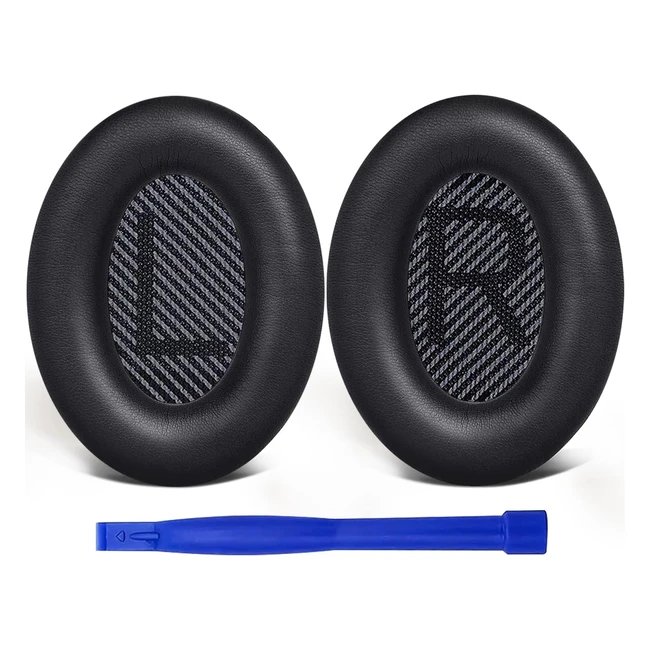 Solowit Professional Earpads Cushions for Bose QuietComfort 35 QC35 II - Noise Isolation, Soft Leather, Easy Installation