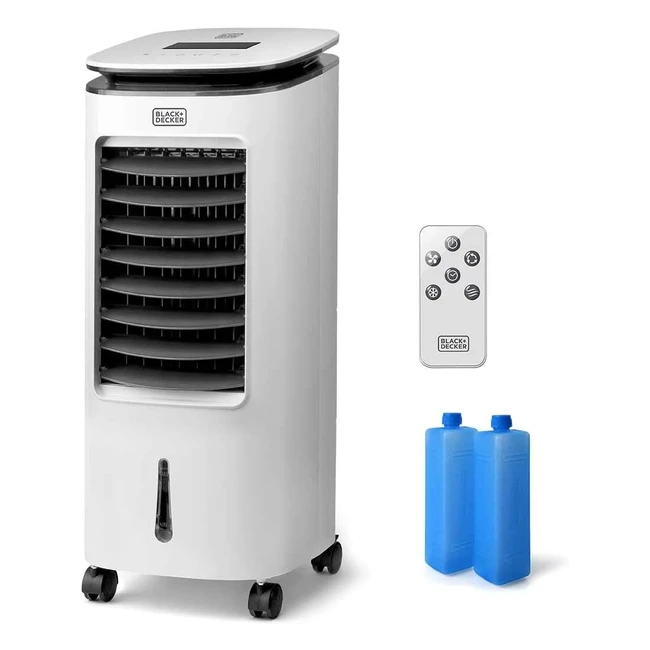 Climatiseur Mobile Black+Decker BXAC7E - 65W, Télécommande, Oscillation, 3 Vitesses, 7L, Glace Air