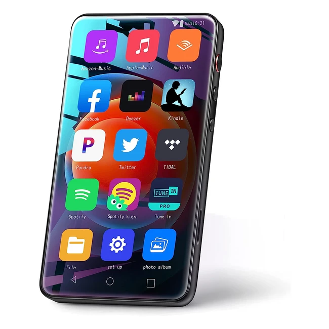 Lecteur MP3 mymahdi 80Go avec Bluetooth et Wifi - Lecteur musical tactile avec Spotify et Deezer - Supporte jusqu'à 1To