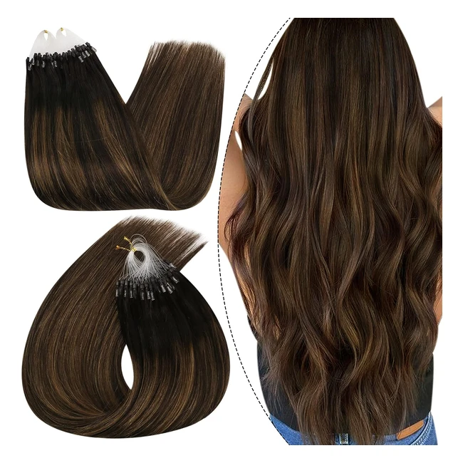 Extension Cheveux Loop 14 Pouces - Ugeat - Réf: 262 - Naturels - Brun Foncé/Moyen