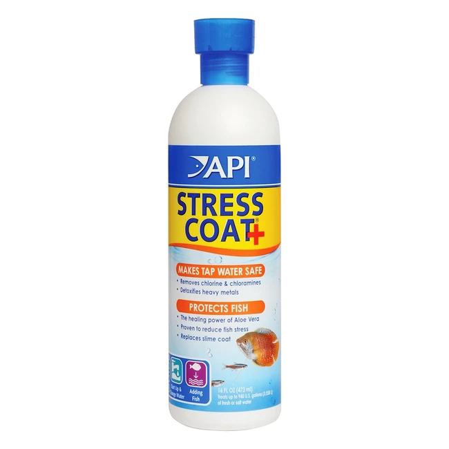 API Stress Coat Aquarium Water Conditioner - 473ml Bottle
