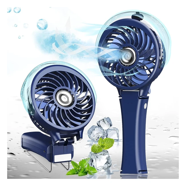 Ventilateur Brumisateur Portable Acryee Mini - 40ml d'eau - USB - Rechargeable - Pour Bureau Maison Voyage