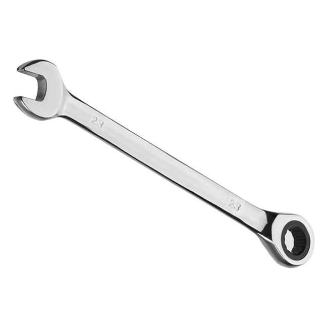 Vokenforu 23mm Ratchet Spanner - Hardened Chrome Vanadium Steel - Open End Metri