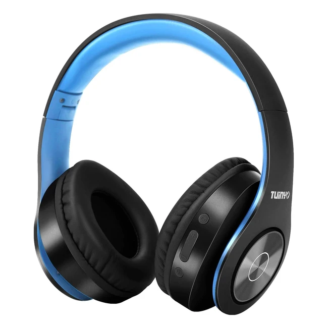 Tuinyo Wireless Bluetooth Headphones - 40H Playtime, Deep Bass, Built-in Mic - TP19