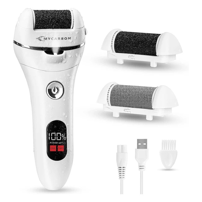 Pedicure Elettrico Professionale Ricaricabile - Rimuovi Calli e Duroni - LED Display