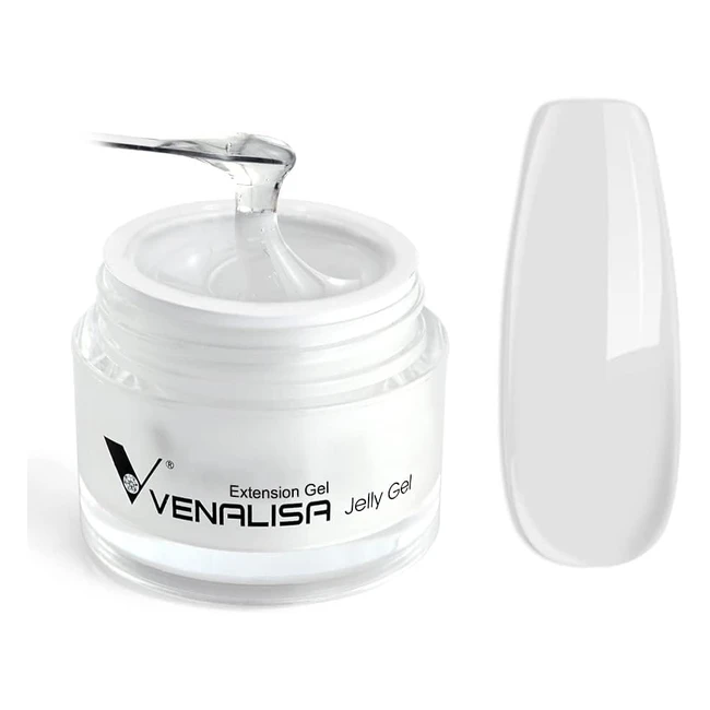 Kit Ongle Gel UV Complet Venalisa 50g - Construction Ongle UV Clear Clair - Builder Gel Gels et Résines pour Faux Ongles - Formes d'Ongles pour Débutants