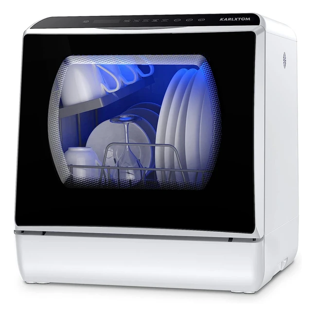 Lavavajillas de Encimera Mini Karlxtom - Pantalla LED 6 Programas Cuidado de B