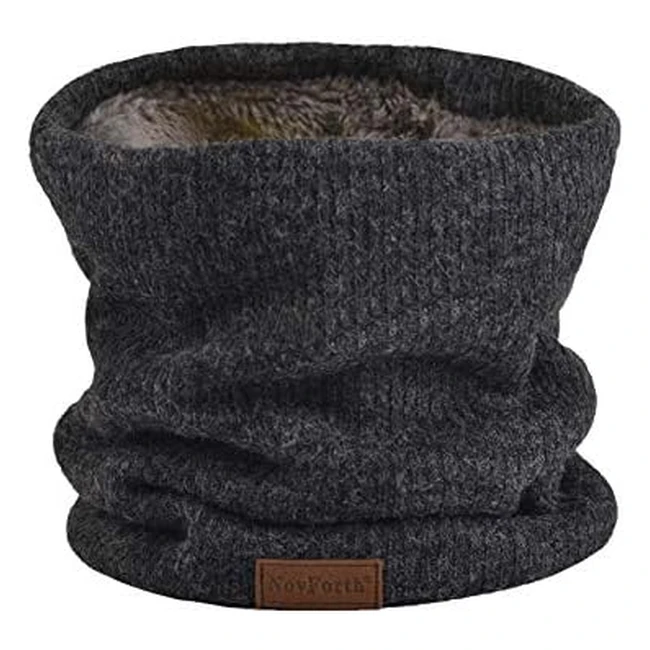 Winter Neck Warmer Fleece Lined Infinity Scarf - Thicken, Windproof, and Dustproof - Men's Women's - Double Layer Fleece Lining Knit