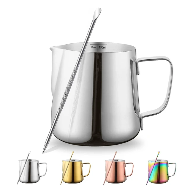 Brocca per schiuma di latte in acciaio inossidabile 350 ml - Kyraton