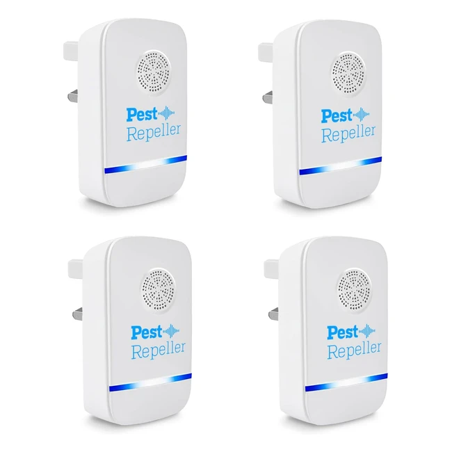 Upgraded Ultrasonic Pest Repeller | Spider Mice Ant Control | 4 Packs