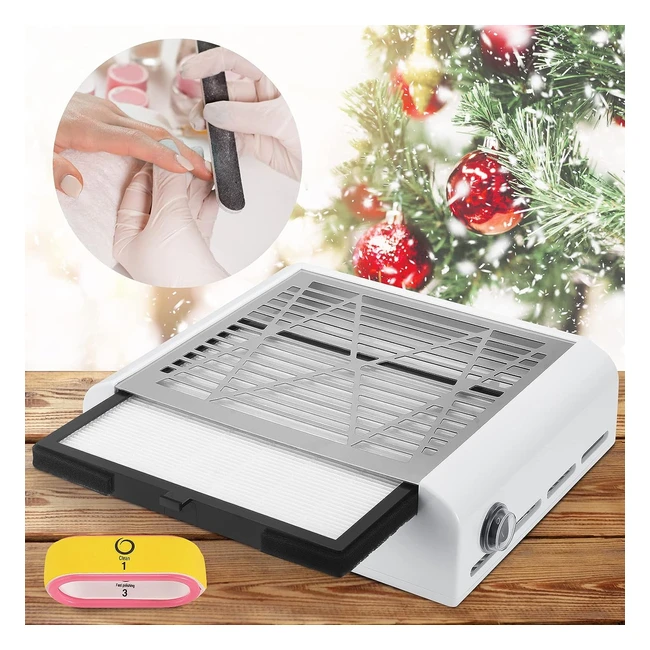 Aspiratore Unghie Professionale Seaan 40W - Rumore Basso - Filtro - Per Fresa Unghie