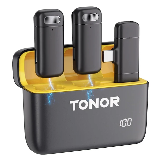 Micro cravate sans fil professionnel TONOR TL350 - Qualité sonore exceptionnelle, autonomie de 48 heures, réduction intelligente du bruit