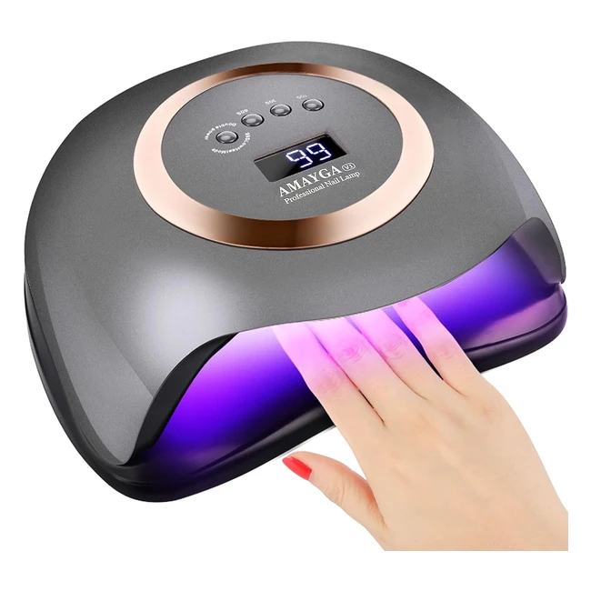Lámpara LED Uñas Gel Semipermanentes 168W Profesional
