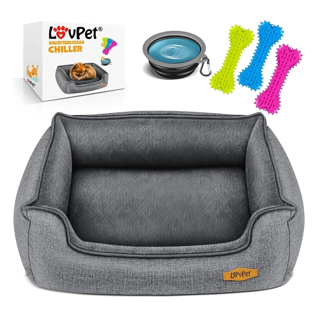 Panier pour chien Lovpet avec coussin, housse amovible et lavable - Taille XL